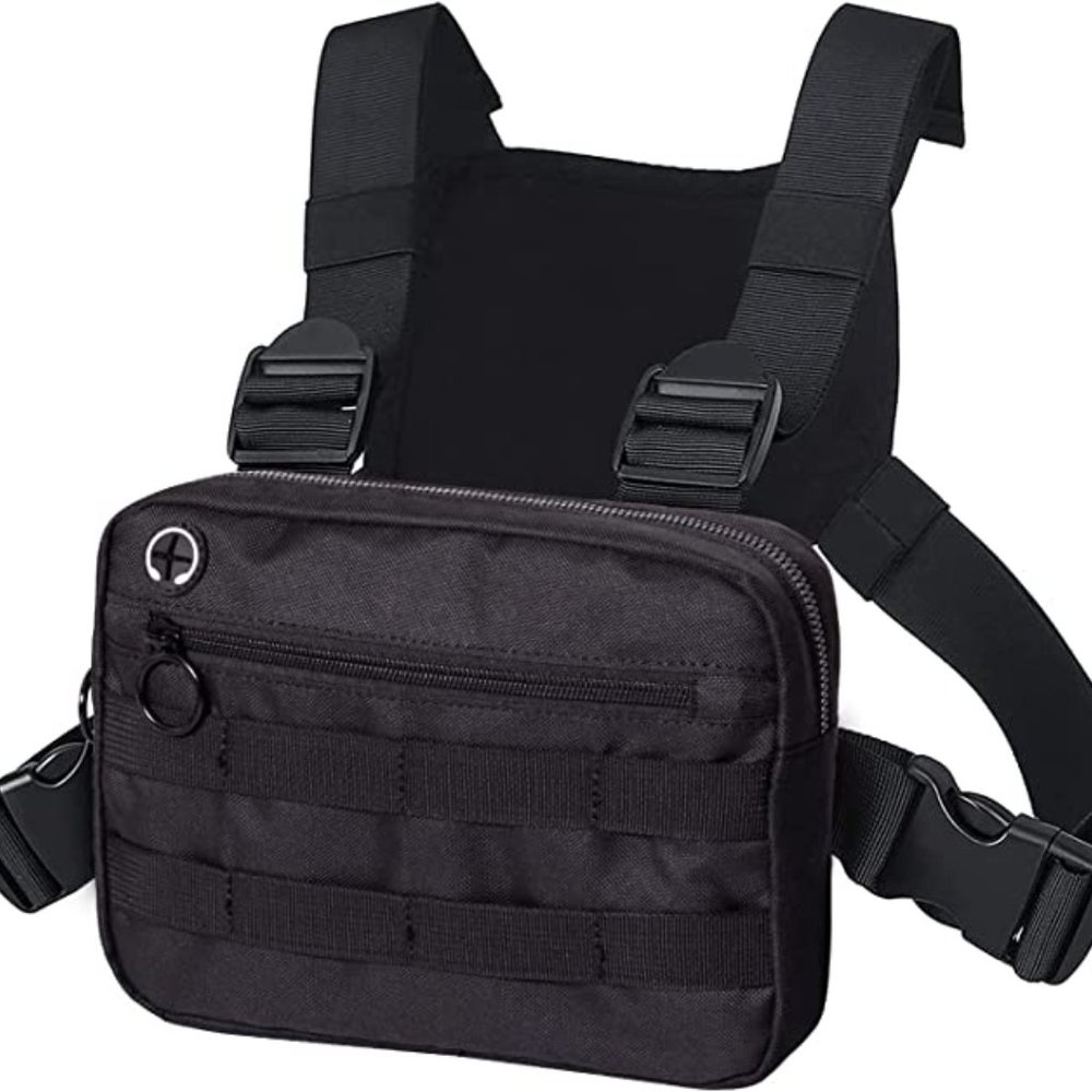 Outdoor Sports Utility Chest Pack Tactical EDC Chest Bag For Men, Light - Picture 10 of 10